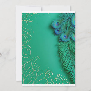 Convite Peacock Elegance Revelado
