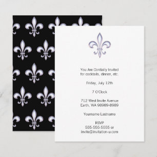 Convite Pearl Fleur De Lis