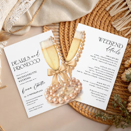 Convite Pearls and Prosecco Bachelorette Weekend Itinerary