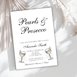 Convite Pearls & Prosecco - Partido Bridal Elegante