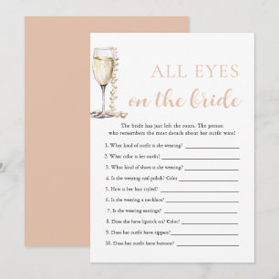 Convite Pearls & Prosecco Todos Os Olhos No Jogo Da Noiva