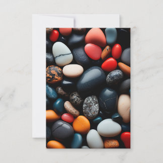 Convite Pebbles Coloridos