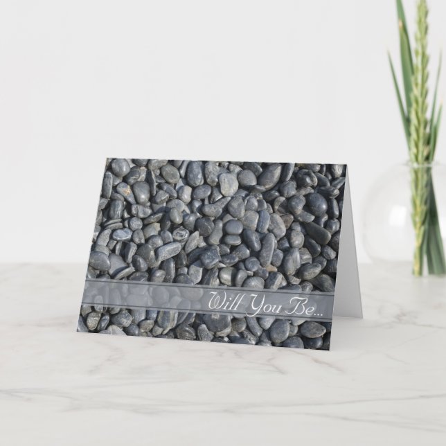 Convite Pebolhas Negras Suaves Serás O Meu Padrinho de cas (Frente)