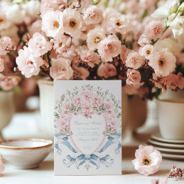 Convite Pecado de Flor de Cereja Doce | Casamento Monogram
