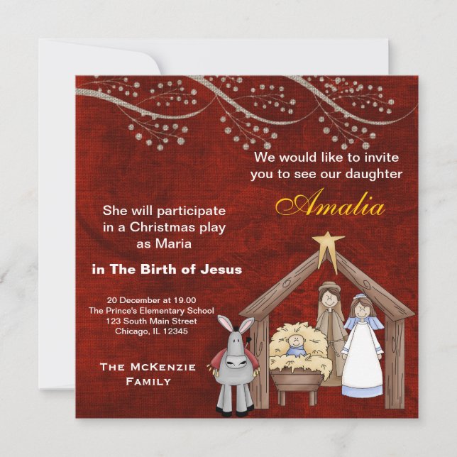 Convite Peças de Natal (Frente)