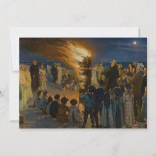 Convite Peder Severin Kroyer - Fogueira de Eva Bonfire
