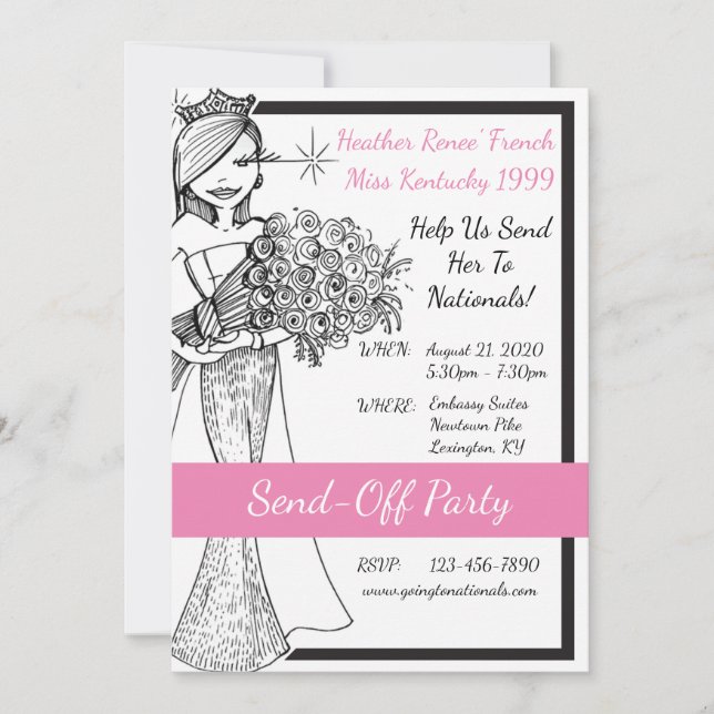 Convite Pedido de indenização por Heather French Henry (Frente)