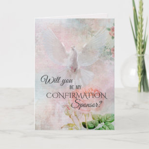 Convite Pedido de Padrinho de Confirmação Religiosa