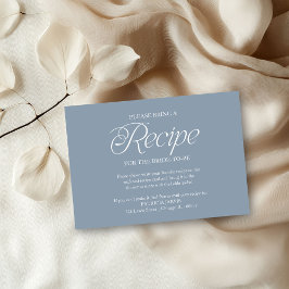 Convite Pedido de Receita para Chá de Noiva Something Blue