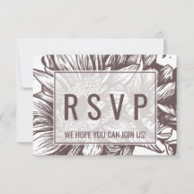 Pedido de RSVP da Música do Girassol Marrom