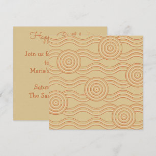 Convite Pedra de arte aborígine