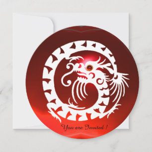 CONVITE PEDRA GEMADA RUBI VERMELHO DRAGÃO SERPENTE BRANCA