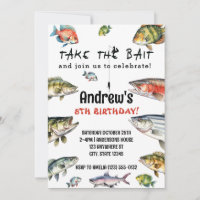 Pega O Aniversário Da Pesca Da Cana-De-Água-Isca