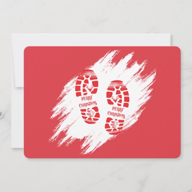 Convite Pegada do Papai Noel (Frente)