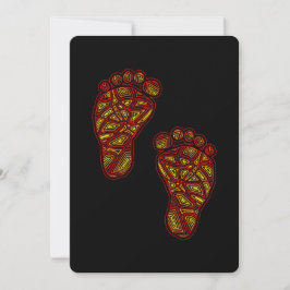 Convite Pegadas de Bebê