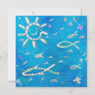 Convite "Peixe Azul"