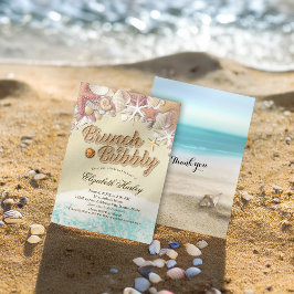 Convite Peixe de Starfish de Brunbble Chá de panela Summer