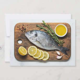 Convite Peixe Dorado com Texto Personalizado