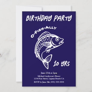 Convite Peixe-festa de aniversário