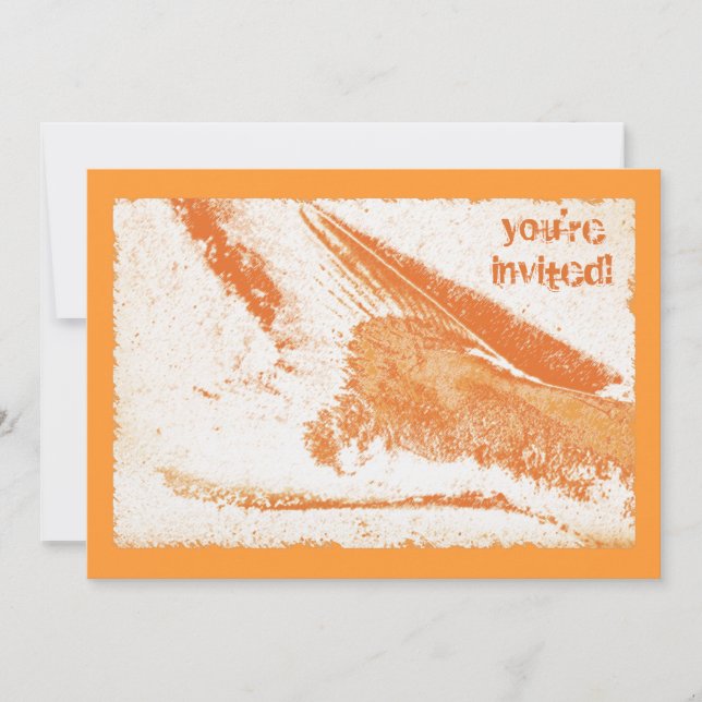 Convite Peixe Fry na festa da praia (Frente)