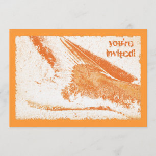 Convite Peixe Fry na festa da praia