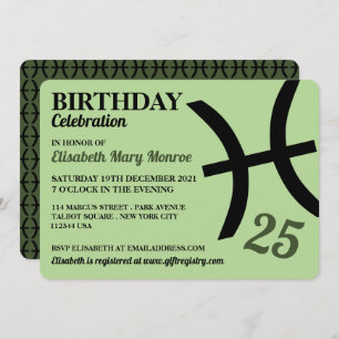 Convite Peixes, O Peixe, Sinal De Estrela Zodíaca, Anivers