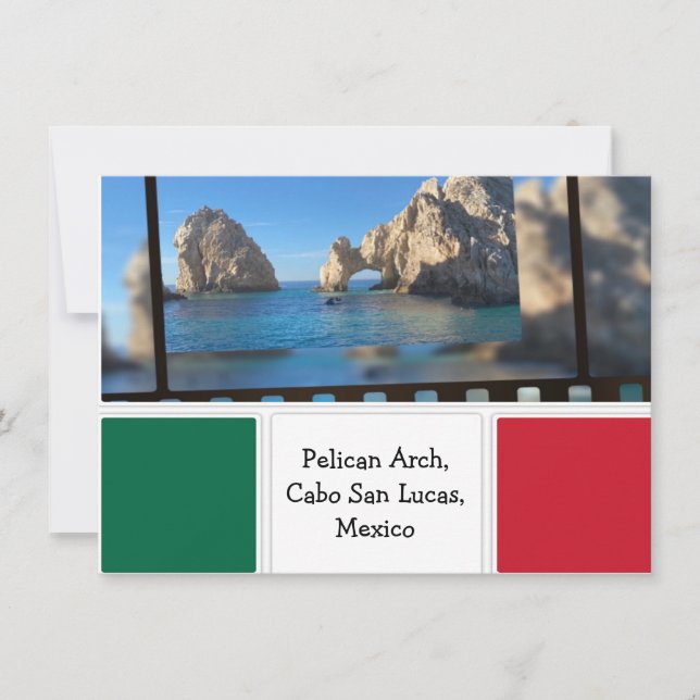 Convite Pelican Arch, Cabo San Lucas (Frente)