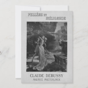Convite Pelleas e Melisande Ópera, 1902