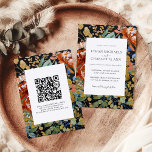 Convite Pena Laranja Queimada Pintura Floral Código QR Cas<br><div class="desc">Convide hóspedes com estilo usando este convite de casamento floral de pénia laranja queimada! Apresentando um trabalho de arte elegante e um código QR no verso ligando-se ao seu site de casamento, ele combina beleza e conveniência, fazer fácil para os convidados acessar os detalhes e RSVP para o seu grande...</div>