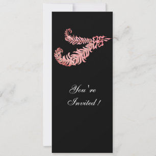 Convite PENAS DE DIAMANTE , rosa