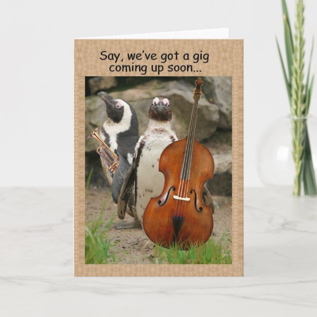 Convite Penguin Gig Invite (Frente)