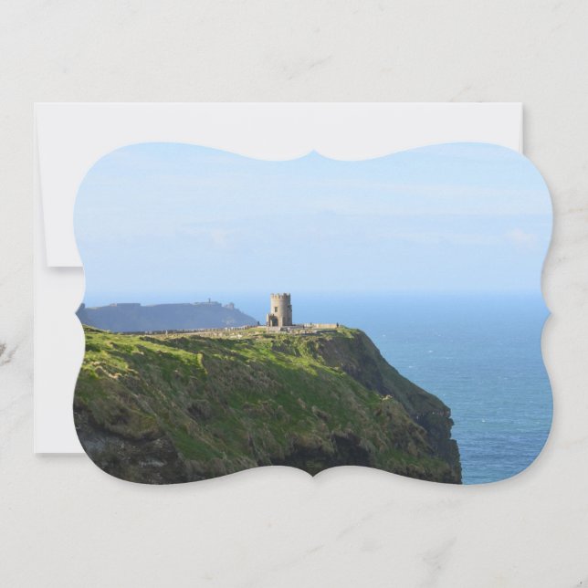 Convite Penhascos verdes bonitos de Moher (Frente)