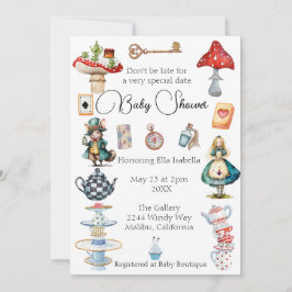 Convite Pensamento do partido Alice Tea