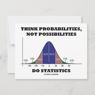 Convite Pense nas probabilidades, não nas estatísticas d