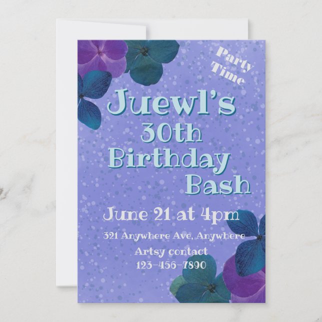 Convite Pensées Prensadas (Frente)