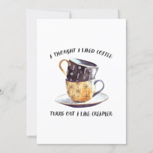 Convite Pensei Que Gostava De Café