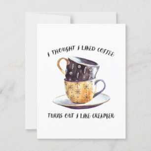 Convite Pensei Que Gostava De Café