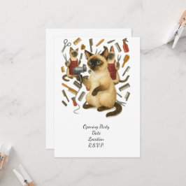 Convite Penteador de animais de estimação para amantes de