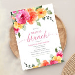 Convite Pêonias cor-de-rosa, brunch primavera<br><div class="desc">Para personalização mais avançada deste design,  basta selecionar o botão "Editar usando a ferramenta Design" acima!</div>