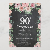 Peônias cor-de-rosa, surpresa 90 de aniversário
