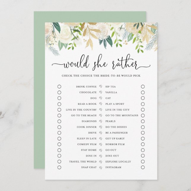 Convite Peonias Douradas Glitter Fariam Cartaz De Preferen (Frente/Verso)