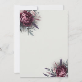 Convite Peônias e Lavandas