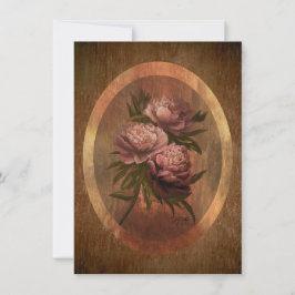 Convite Peonies 4 x 5.6"