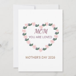 Convite Peony Heart Mother’s Day Brunch 