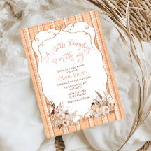 Pequena Abóbora No Caminho Do Chá de fraldas