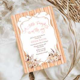 Convite Pequena Abóbora No Caminho Do Chá de fraldas