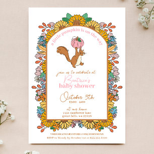 Convite Pequena Abóbora no Chá de fraldas Way Girl