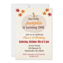 pequena abóbora virando UM