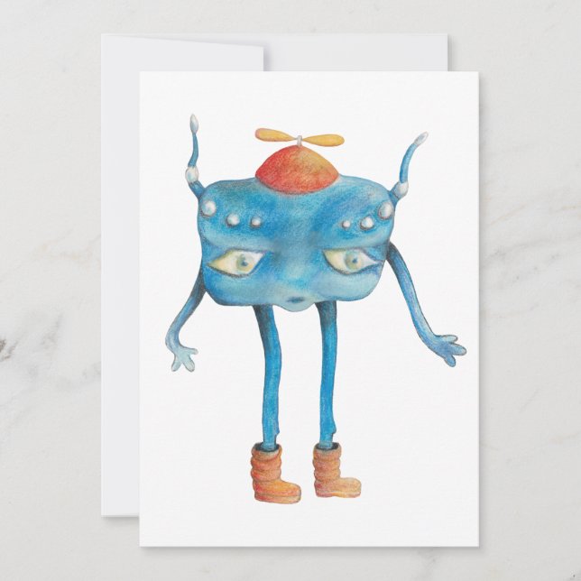 Convite Pequena Alienígena Pi (Frente)