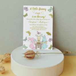 Convite Pequena Borboleta Um Chá de fraldas